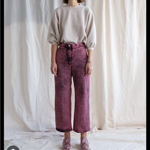 Rachel Comey wide leg “bishop” jean size women’s 8 guava acid wash